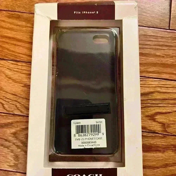 Brand new Coach Signature Black/Gray iPhone 5 Case - Picture 2 of 3